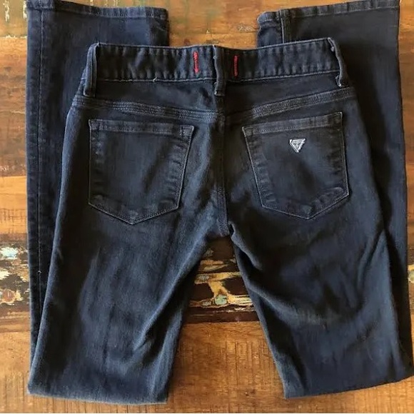 Guess Charcoal/Black Skinny Jeans- Sarah Fit, Ankle cuff. Great Used Condition - Picture 5 of 5